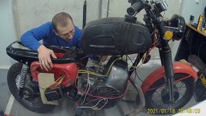 Первый запуск мотоцикла восход 3м с двигателем от Тулы