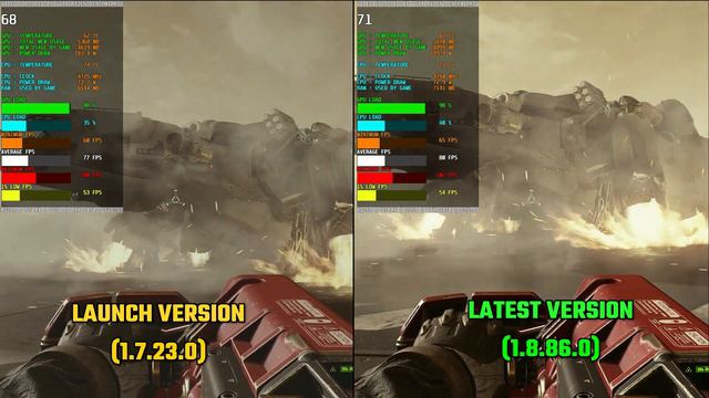 STARFIELD : LAUNCH VERSION VS. 1.8.86.0 UPDATE PERFORMANCE COMPARISON RTX 4070