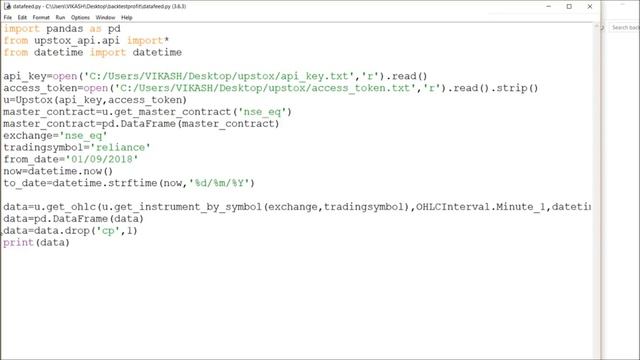 Backtest Strategy in Python with the help of Backtrader Framework