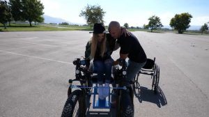 Homemade Off Road Electric Wheelchair - She had NO Idea!