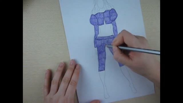 Рисуем эскиз одежды смотреть онлайн