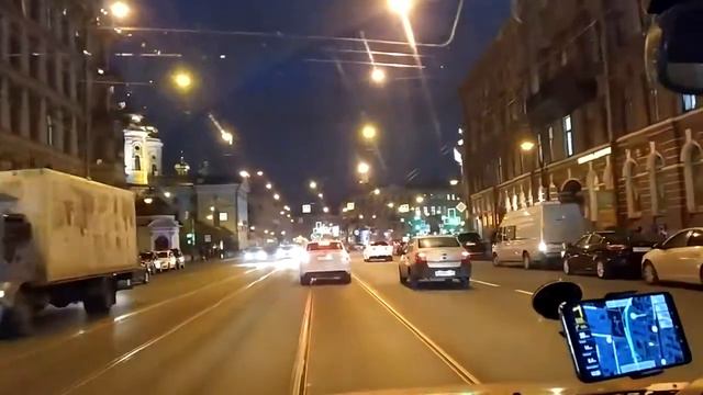 Литейный и Лиговский проспекты, ул. Марата - Центр Питера вечерОМ | октябрь 2020