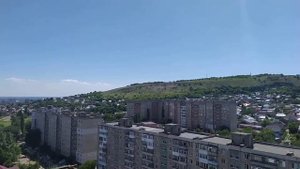 Красивый вид на город Саратов сверху  Июль 2020.