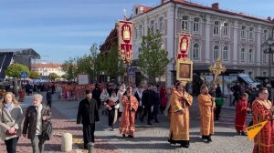 В Вильнюсе прошел крестный ход за единство православной церкви