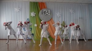 новогодний танец, 1-й класс,  "Первая гимназия" г.Петропавловск, 2016