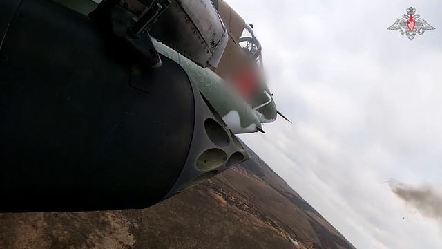 Боевая работа Су-25 ВКС России на Донецком направлении