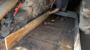 Лестница из бетона своими руками. Вход в погреб столетнего дома на хуторе #хочувдеревню #хутор