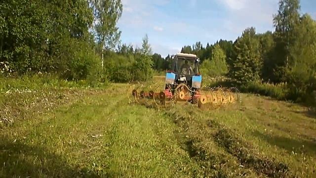 Сборка сена в валки смотреть онлайн