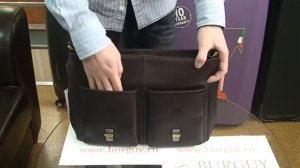 Портфель мужской Dr.Koffer (100% кожа, коричневый) арт.P402148-02-09