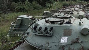 Брошенная военная техника Отстойник в лесу