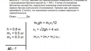 ЕГЭ по физике 2016. Задание 25. Изменение кинетической энергии