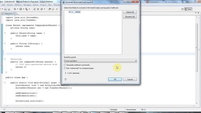 Natural Ordering and the Comparable Interface: Java Collections Framework Tutorial Part 8 смотреть онлайн