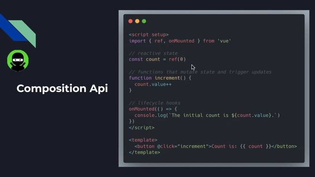 Vue 3 Composition & Option API   #webdevelopment #vue3 #vuejs #darkmodecode