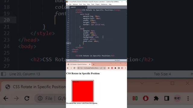 CSS Tricks 2 | Rotate HTML Elements from a Specific Position