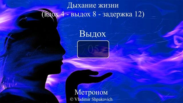 Дыхание жизни (вдох 4 - выдох 8 - задержка 12)