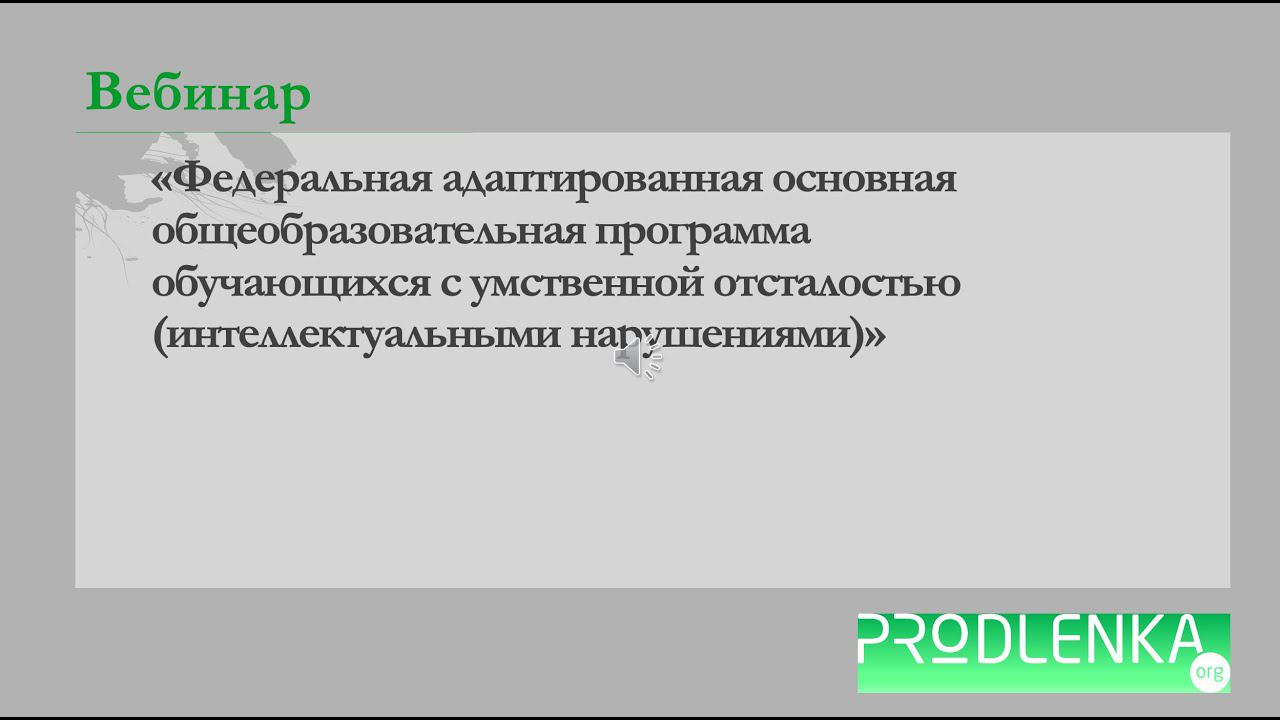 Адаптированная основная общеобразовательная программа обучающихся с умственной отсталостью