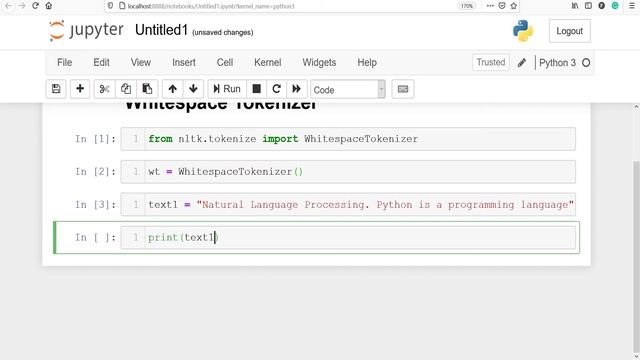 Natural Language Processing Whitespace Tokenization | NLP смотреть онлайн