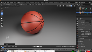 Как создать баскетбольный мяч в Blender. Урок 3D-моделирования