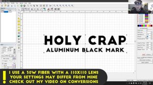 How to Engrave a BLACK MARK on Aluminum with a Fiber Laser | Fiber Laser Tutorials