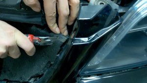 установка решетки Black Diamond Grill Install Process Mercedes GL x166 AMG 2012-2015