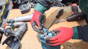 Сгорел отбойный молоток SDS-MAX Makita HM0870C замена двигателя