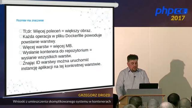 Grzegorz Drozd: Wnioski z umieszczenia skomplikowanego systemu w kontenerach смотреть онлайн
