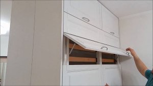 ДИЗАЙН Интерьер узкой комнаты. Шкаф-кровать перегородка.