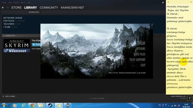 Skyrim Mod Yükleme / Data filesa gelmeme sorunu смотреть онлайн