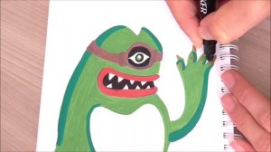 Drawing Monsters Cartoon Vs Realistic ( JOYVILLE )