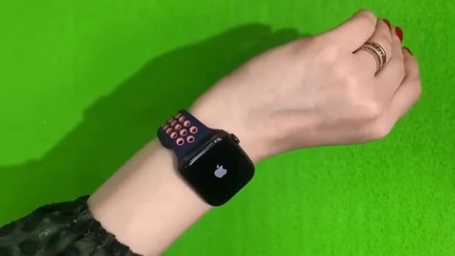 Силиконовый ремешок в стиле Sports Nike, синий с персиковым смотреть онлайн