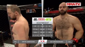 ММА Серия-45: Peter Strike | Димитрий Андрюшко (Россия) - Асиф Абдурахманов (Россия)