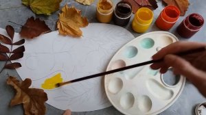 Теплая гамма. Гуашь. Изучаем краски