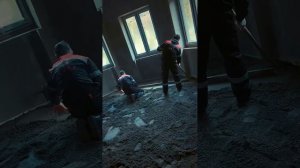 ПОЛУСУХАЯ СТЯЖКА ПОЛА АВТОМАТИЗИРОВАННЫМ СПОСОБОМ