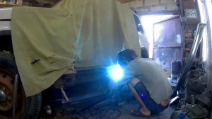 Замена порогов Нива усиленные профильной трубой