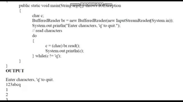 Reading Input java смотреть онлайн