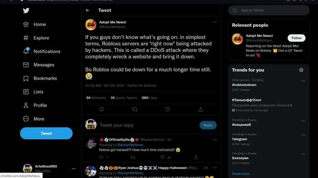 КОГДА ПОЧИНЯТ РОБЛОКС?! РОБЛОКС ВЗЛОМАЛИ?! | Roblox смотреть онлайн
