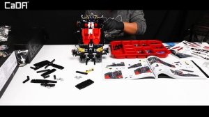 Speed Build C61053W 1/8 scale V12 Hypercar | CaDA Bricks Master Series