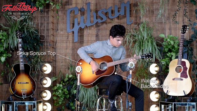 Gibson 2018 Limited J15 Walnut Sunburst смотреть онлайн