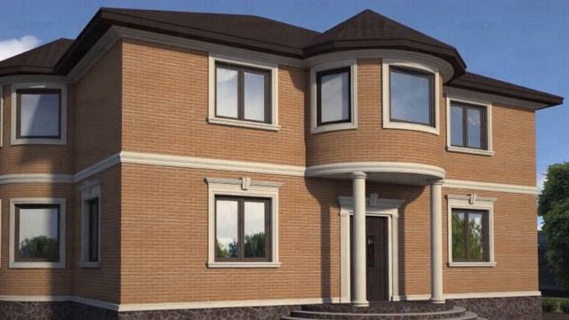 3d дизайн проект фасада частного дома снаружи. Работы 2012-2017 смотреть онлайн