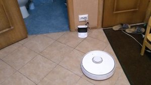 Робот пылесос Xiaomi RoboRox S6 возврат на базу зарядки.