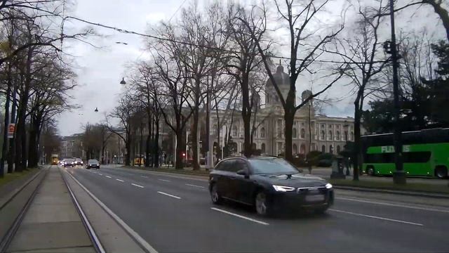 Сами в Вену - поездка на трамвае по центру Вены кольцу Рингштрассе смотреть онлайн