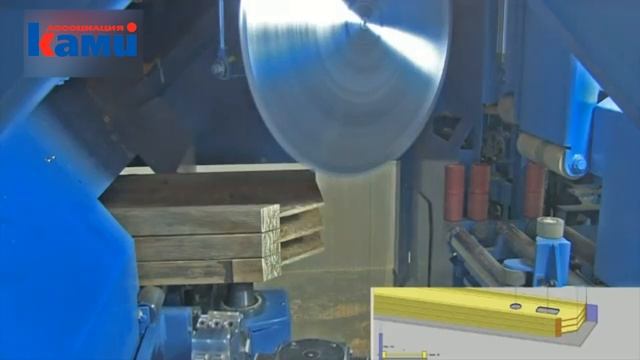 Демонстрация работы универсального домостроительного центра с ЧПУ Hundegger Speed Cut Maschine SC3 смотреть онлайн