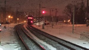 Электропоезд ЭШ2 Штадлер Двухэтажный поезд аэроэкспресс из Москвы в Шереметьево