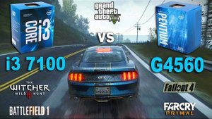 Pentium G4560 vs i3 7100 Test in 6 Games