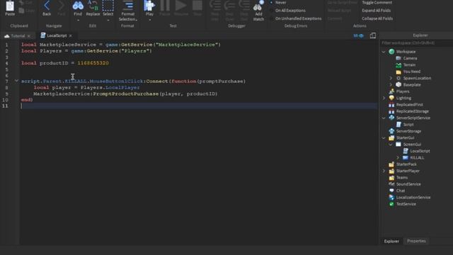 How to make a kill all Gamepass | Roblox Studio Tutorial смотреть онлайн