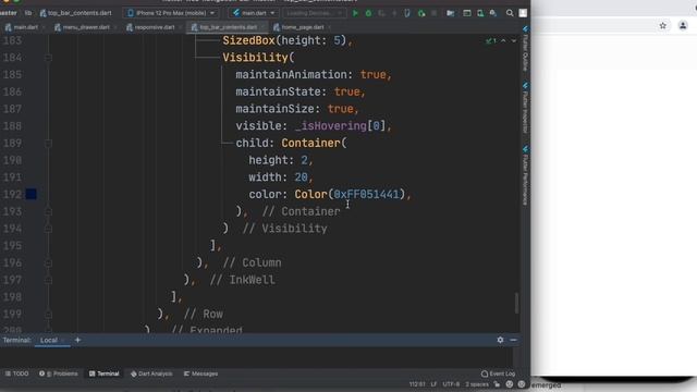 Flutter Web Navigation Bar Tutorial Using Inkwell | flutter Responsive UI | flutter web developmen смотреть онлайн