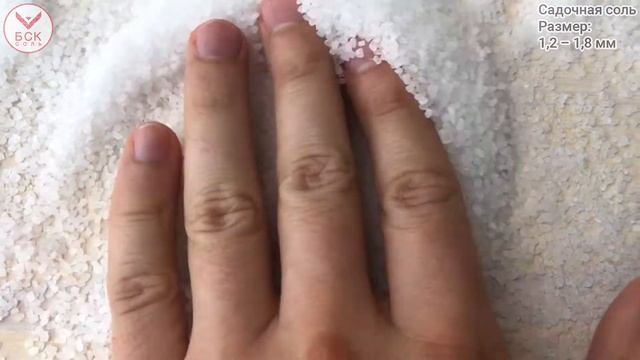 Садочная соль БСК: помол 2, мелкая, 1,2 – 1,8 мм. смотреть онлайн