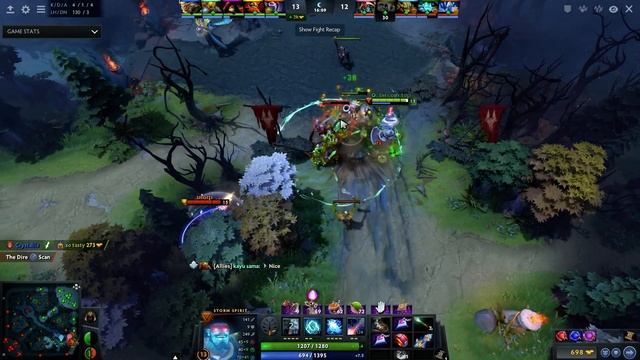ana plays Storm Spirit Dota 2 Full Game смотреть онлайн