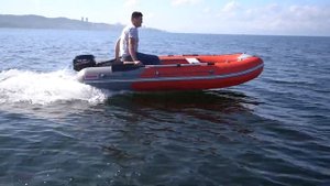 Лодка Roger 350 SFERA под 9,8 л.с. на волнах, легкость и высокая скорость