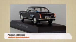 Model Showcase: Peugeot 404 Coupe in Black - 1/43rd Diecast Scale Model Car by Norev